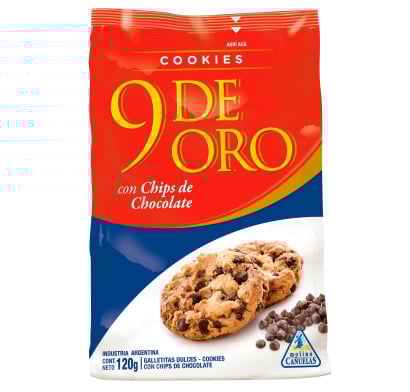 Galletas 9 De Oro Chips Chocolate 120 G