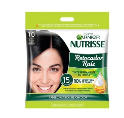 Retocador De Raíz Garnier Nutrisse N°10 Colorante 20 G + Revelador 20 Ml