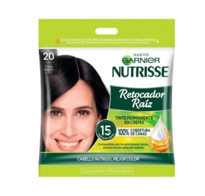 Retocador De Raíz Garnier Nutrisse N°20 Colorante 20 G + Revelador 20 Ml