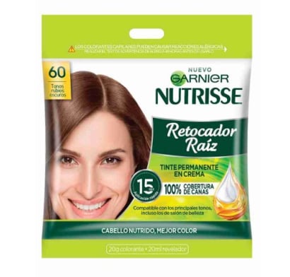 Retocador De Raíz Garnier Nutrisse N°60 Colorante 20 G + Revelador 20 Ml