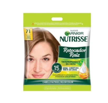 Retocador De Raíz Garnier Nutrisse N°71 Colorante 20 G + Revelador 20 Ml