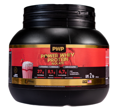 Suplemento Whey Protein Isolate Power Frutilla 930 G