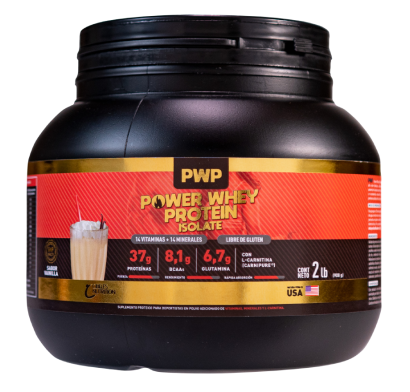 Suplemento Whey Protein Isolate Power Vainilla 930 G