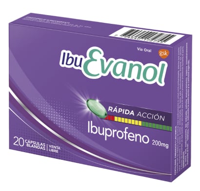 Ibuevanol Rápida Acción 20 Cápsulas