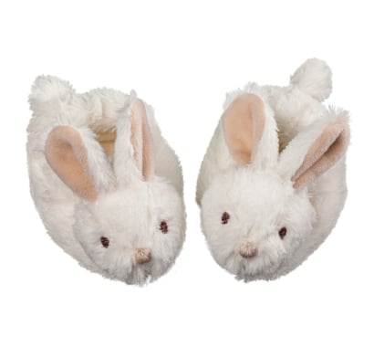 Pantuflas De Plush Storki Con Sonajero Diseño Conejo 0 A 3 Meses