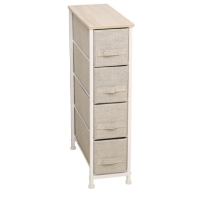 Mueble 4 Cestos Tela Y Acero