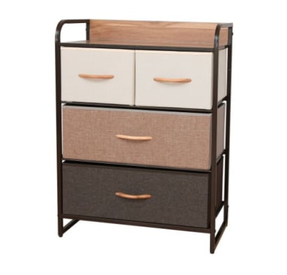 Mueble 4 Cestos Tela Estructura Acero