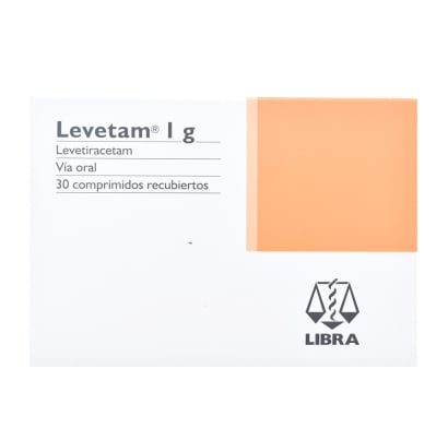 Levetam 1 G 30 Comprimidos Recubiertos
