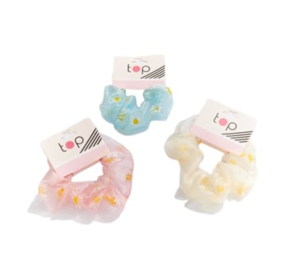 Gomita Scrunchie Para El Pelo Top Pastel 1 Unidad Colores Surtidos