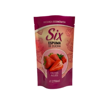 Repuesto De Jabón En Espuma De Ducha Six Frutos Rojos 270 Ml