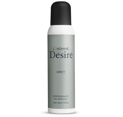Desodorante En Aerosol Desire Grey Men 150 Ml