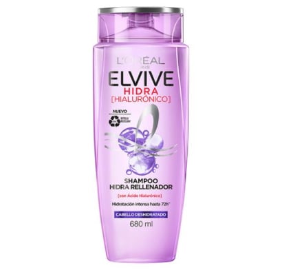 Shampoo Elvive Hidra Rellenador Con ácido Hialurónico 680 Ml