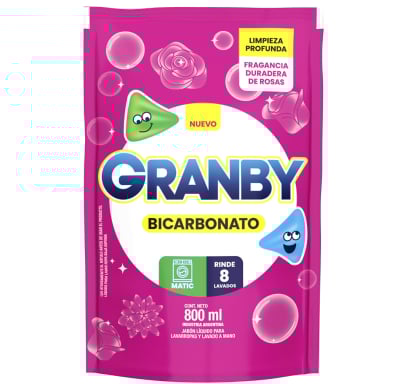 Jabón Líquido Para Ropa Granby 800 Ml