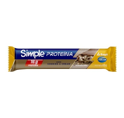 Barra Proteica Arcor Simple Cookies & Cream 16 G