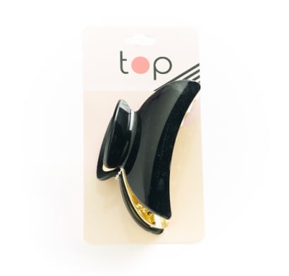 Pinza Para El Pelo Top Grande Negra 1 Unidad