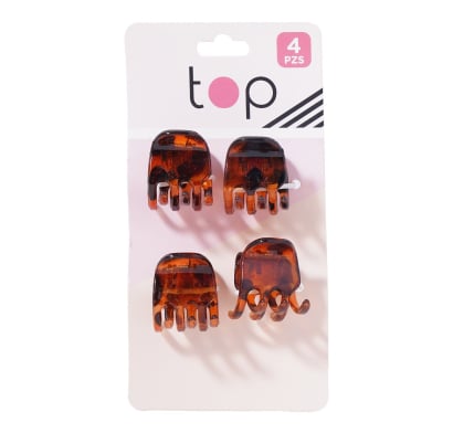Pinzas para el Pelo Top Pequeñas 4 Unidades