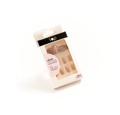 Uñas Postizas Top Con Pegamento 24 Piezas