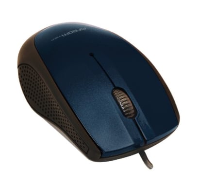 Mouse Con Cable Usb 3d Azul