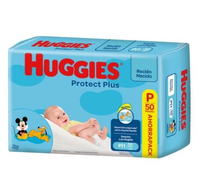 Pañales Huggies Protect Plus P 50 Unidades