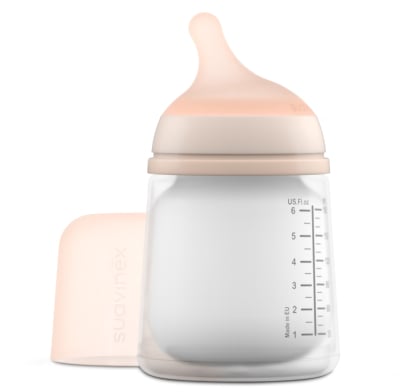 Mamadera Suavinex Zero Zero Silicona +0 Meses 180 Ml