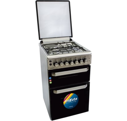 Cocina Enxuta Eléctrica Acero Inoxidable Doble Horno 