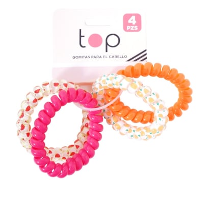 Gomitas para el Pelo Top Forma de Rulo 4 Unidades