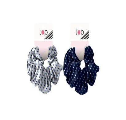 Gomita Scrunchie Para El Pelo Top Lunares Colores Surtidos 1 Unidad