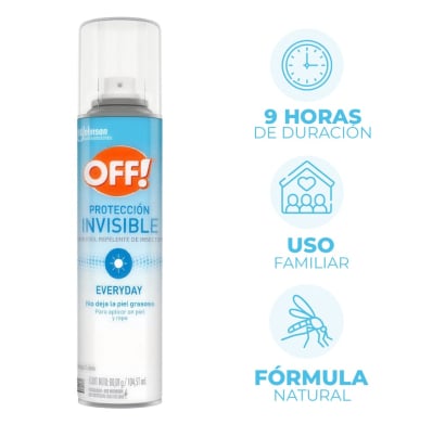 Repelente En Aerosol Off! Protección Invisible 98 Ml