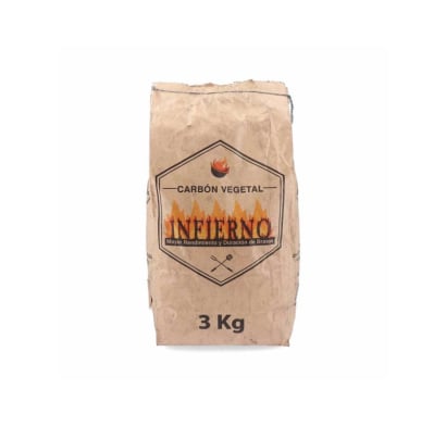 Bolsa De Carbón Vegetal Infierno 3 Kg