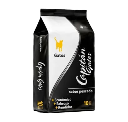 Ración para Gatos Capitán Sabor Pescado 10 kg
