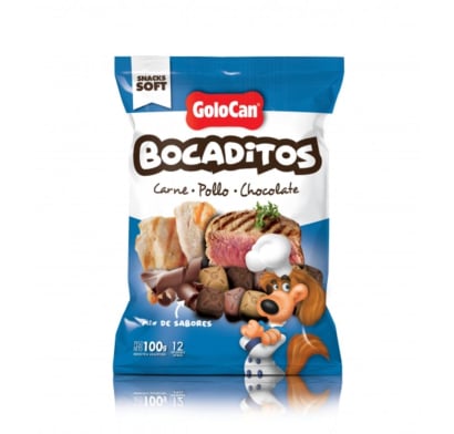Bocaditos Golocan Carne Pollo Y Chocolate 100 G