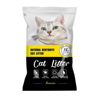 Arena Sanitaria Cat Litter Aglomerante Limón 5 L
