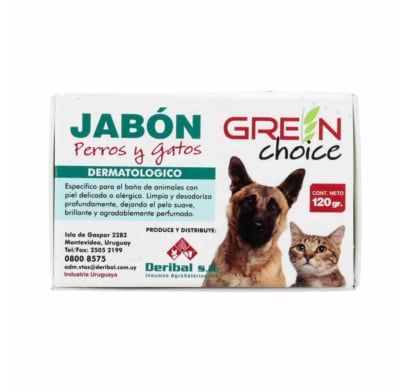 Jabón Hipoalergénico Green Choice Perros Y Gatos 120 G