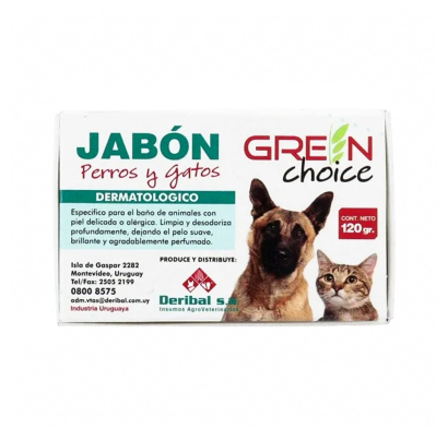 Jabón Hipoalergénico Green Choice Perros Y Gatos 120 G