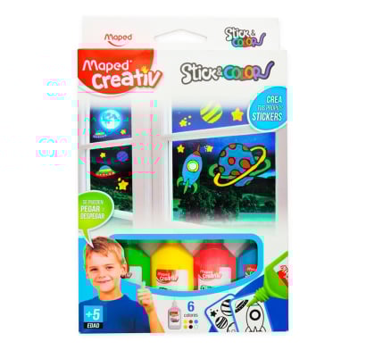 Juego Maped Stick & Color Celeste