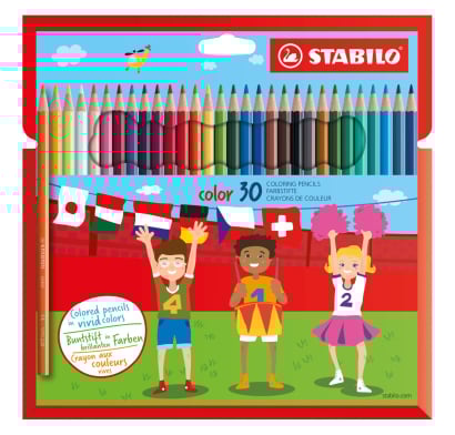 Lápices De Colores Stabilo Color 30 Unidades