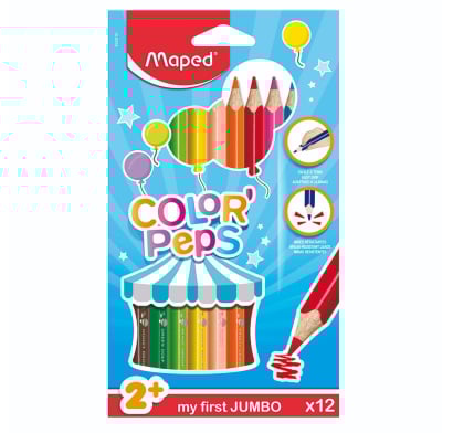 Lápices De Colores Maped Color Peps Jumbo 12 Unidades