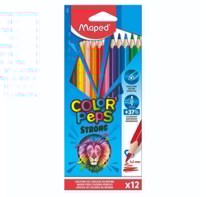 Lápices De Colores Maped Color' Peps Strong 12 Unidades