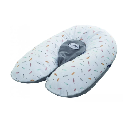Candide Almohadon  Multirelax Reversible Gris Y Plumitas