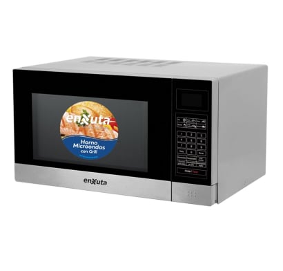 Microondas Digital Enxuta Moenx0323dgi 23lt Inox Con Grill