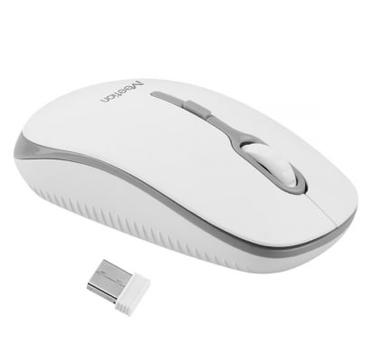 Mouse Inalámbrico Meetion Blanco Y Gris