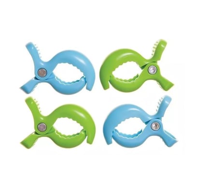 Pack Dream Baby Clips Para Coches Verde Y Azul 4 Unidades