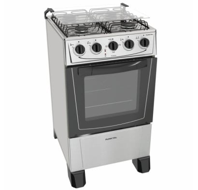 Cocina Punktal Pk-6617 Inox Combinada