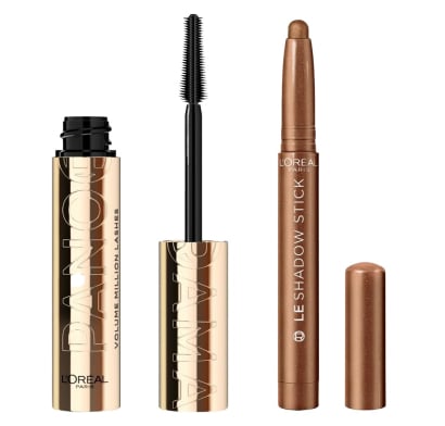 Combo L'oréal Máscara De Pestañas Panorama Blackest Black y Sombra De Ojos Paradise Le Shadow Stick N°230