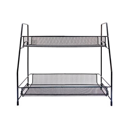 Organizador de Mesa Farma Hogar Acero Negro 36x17x33 cm