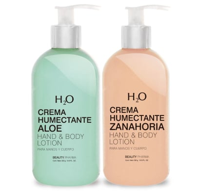 Crema H2o Humectante Aloe 350 Ml + Crema H2o Zanahoria 350 Ml