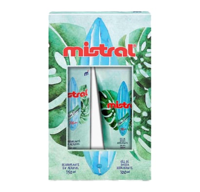 Set Mistral Blue Escape Desodorante 150 Ml + Gel De Ducha 100 Ml