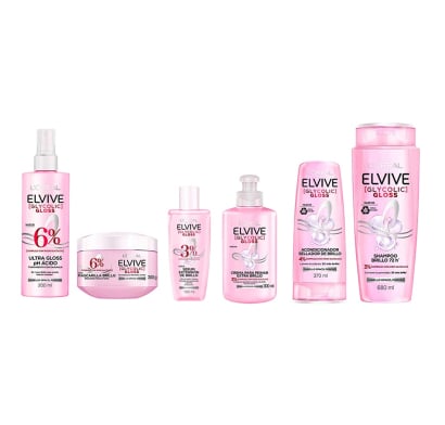 Combo Elvive Glycolic Gloss Rutina Completa 