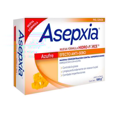 Jabón Asepxia Azufre 100 G