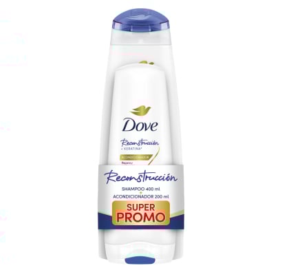 Shampoo Dove Reconstrucción Completa 400 Ml + Acondicionador 200 Ml